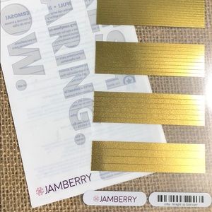 Jamberry nail wrap strips - Straight Up Gold